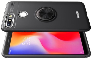 DF Силиконовый чехол с кольцом-держателем для Xiaomi Redmi Go