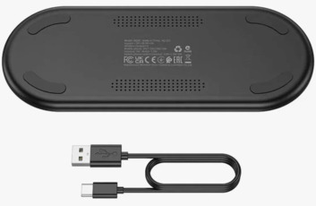 Borofone беспроводное зарядное устройство BQ19 3 в 1 black